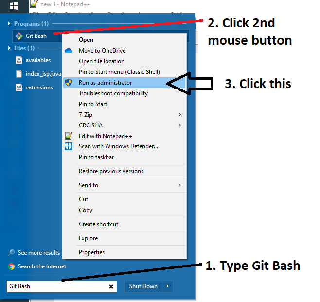 How To Open Git Bash As Administrator On Windows Dirask