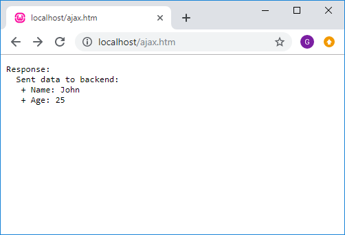 jQuery AJAX POST request with alternative API to PHP backend