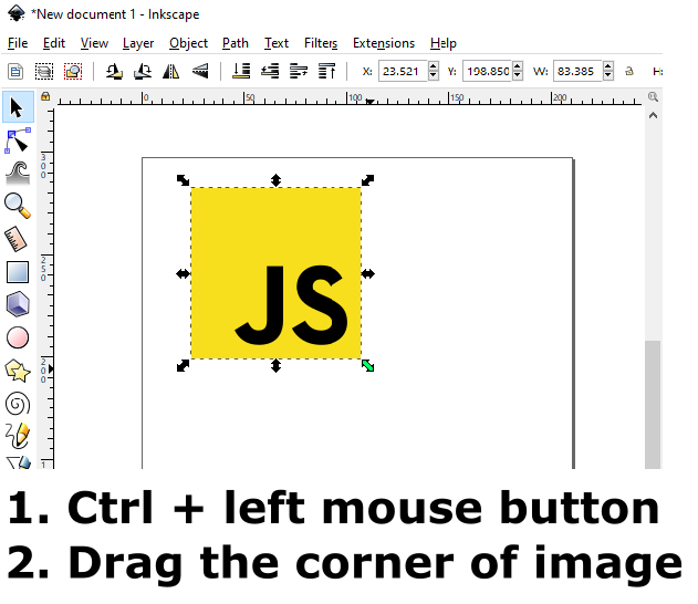 Inkscape How To Scale Svg Image With Keeping Aspect Ratio Dirask