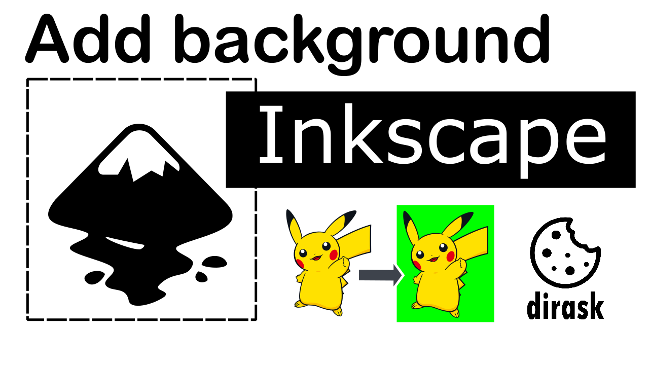 Inkscape how to add background to the SVG image - Intro image