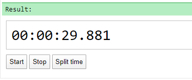 Custom stopwatch is run - JavaScript