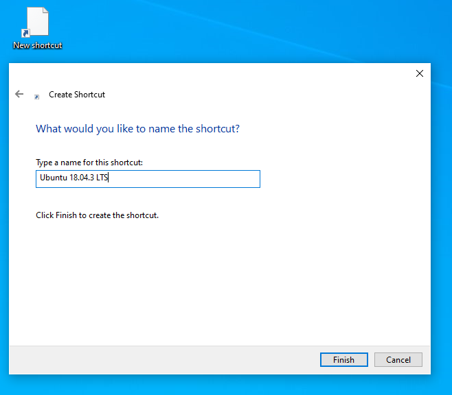 Virtual Machines shortcut name fomr Hyper-V.