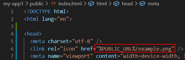 Plik public / index.html z przykładem.png używanym jako nowa ikona ulubionych.