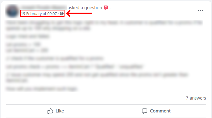 Facebook - how to copy your post link