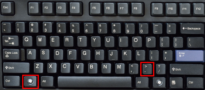Windows 10 - emoji keyboard shortcut
