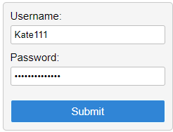 Simple login form in React.