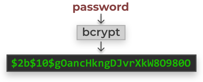 Hashing password using Bcrypt