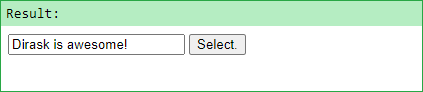 Before selection: Select all text inside input using select() function using JavaScript.