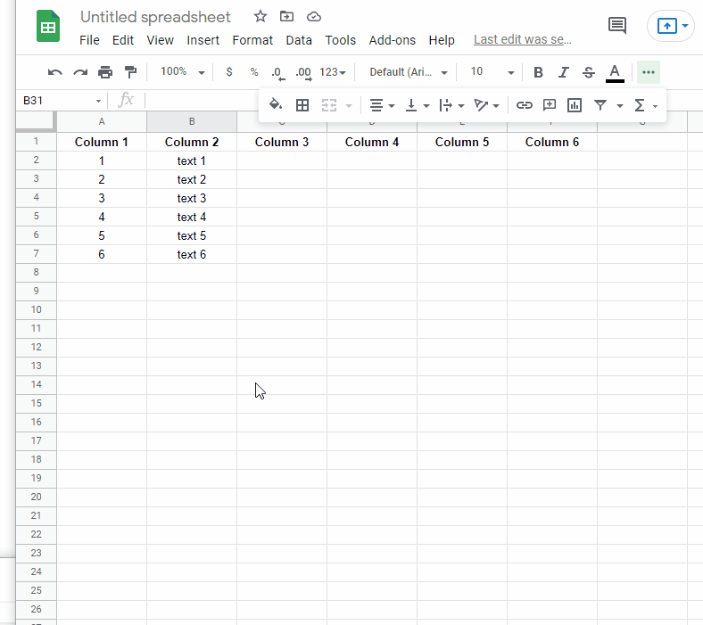 Google Sheets - group rows