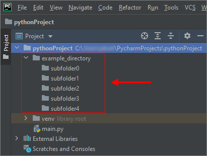 Python - create multiple subfolders - after