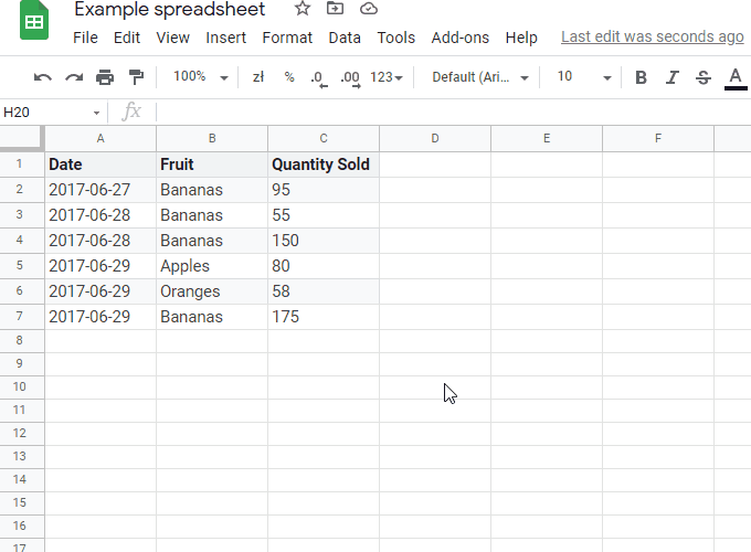 Google Sheets - how to hide rows