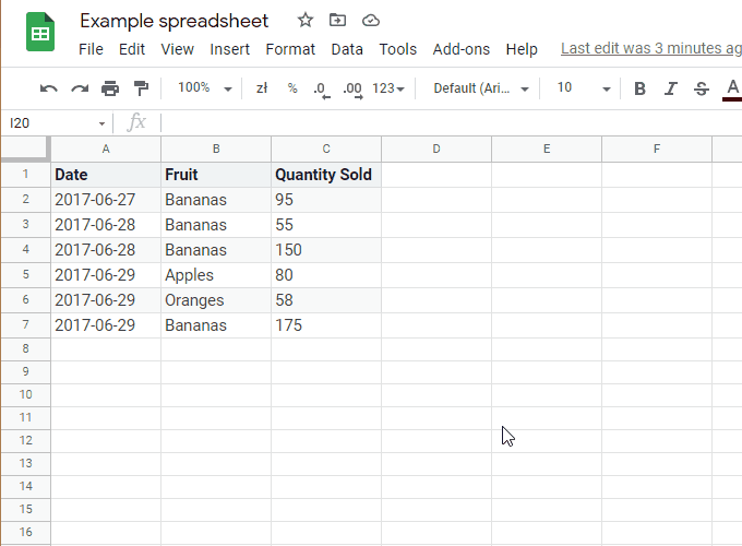 Google Sheets - how to hide columns
