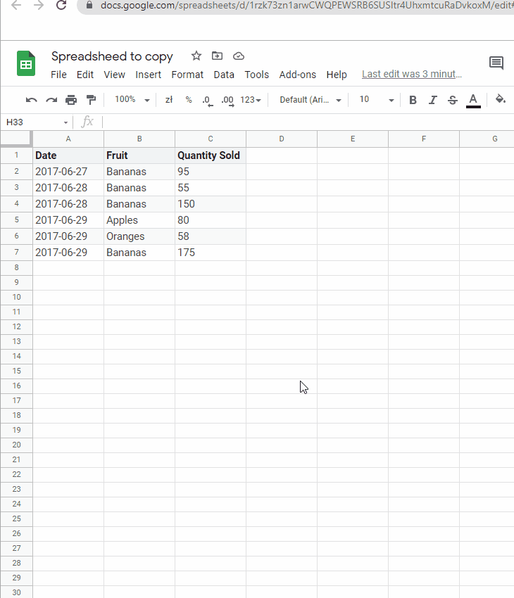 Google Sheets - how to copy a spreadsheet