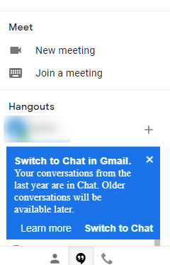 Gmail - Switch to Chat