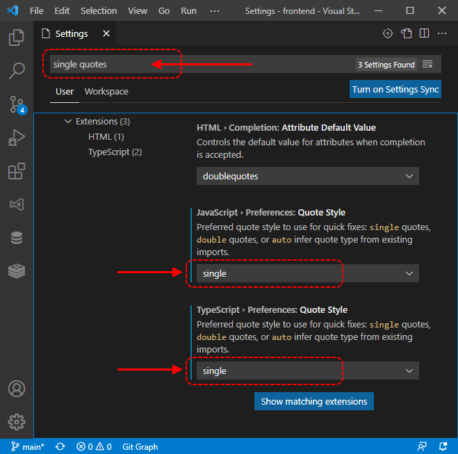 vs-code-use-single-quotes-in-imports-javascript-typescript-dirask