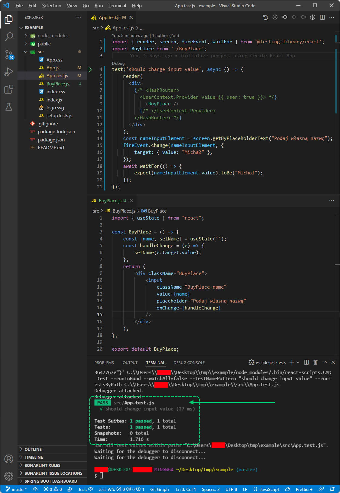 Testing Library Change Input Value